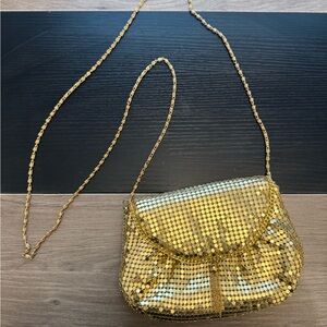 Vintage Gold Mesh Evening Bag